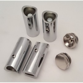 Supports de montage NYMPHA, 4pcs de supports, chrome