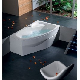 MAMBA L Bain Asymétrique 170x100x44cm, Blanc