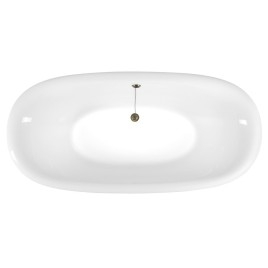 REGATA Freestanding Bath 175x85x61cm, Bronze Legs, White