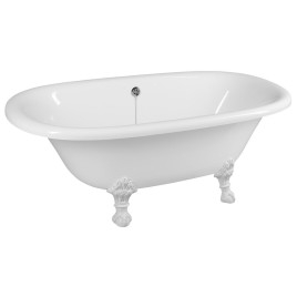 REGATA Freestanding Bath 175x85x61cm, White Legs, White