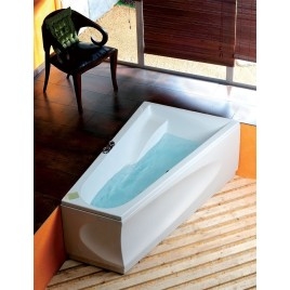 CHIQUITA R Bain asymétrique 170x100x45cm, Blanc