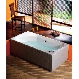 SALSA Bain rectangulaire 190x100x47cm, Blanc