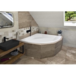 ROSANA Corner Bath 150x150x49cm, Blanc