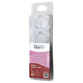 Anneaux de rideau de douche - 12 pièces, plastique transparent