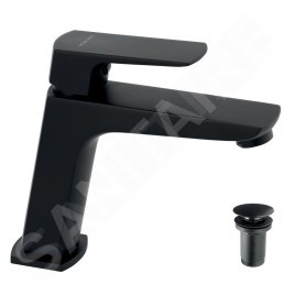 Novaservis Nobless Ego - Mitigeur de lavabo avec vidage, noir mat 43003,5