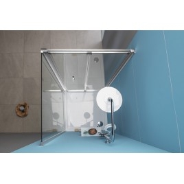 Porte de douche intérieure 700mm, verre clair