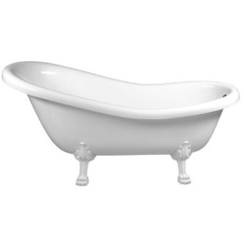 RETRO Freestanding Bath 167,5x76x71cm, White Legs, White