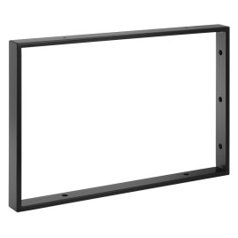 Support Bracket 490x330x40mm, acier peint, mat noir