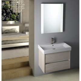 Salle de bain NIRONA 70, chêne Mocca