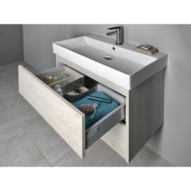 Salle de bain NIRONA 70, chêne Mocca