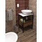 SKARA Rockstone Countertop 475x12x365 mm, blanc mat