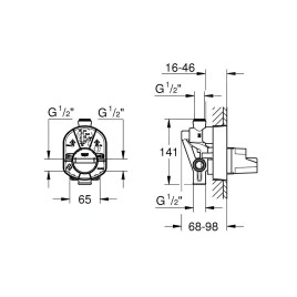 Grohe Corps d’encastrement - Corps d'encastrement 33961000