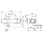 Hansa Clinica - Mitigeur de lavabo électronique, alimentation par piles, chrome 08866201