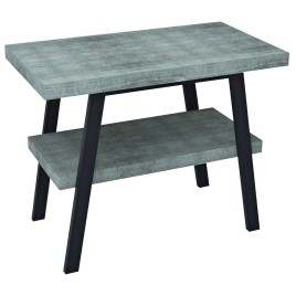 Table de lavabo TWIGA 80x72x50 cm, noir mat/Aquamarine