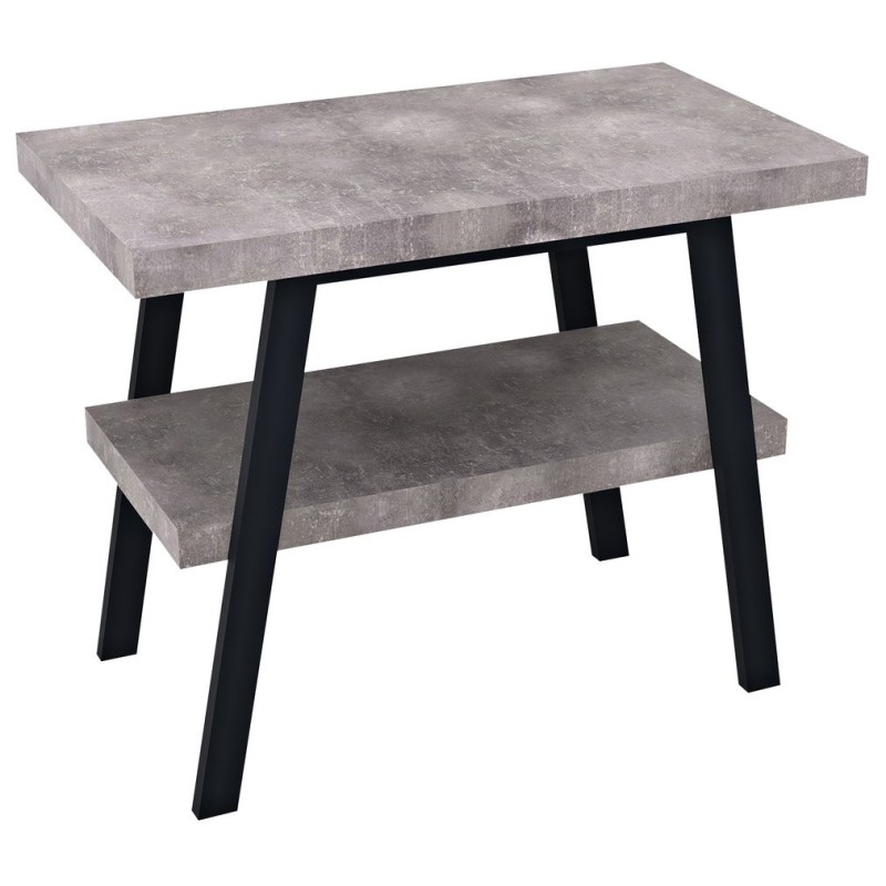 Table de lavabo TWIGA 90x72x50 cm, noir mat/Cement