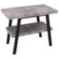 Table de lavabo TWIGA 90x72x50 cm, noir mat/Cement