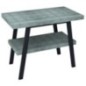 Table de lavabo TWIGA 100x72x50 cm, noir mat/Aquamarine