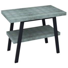 Table de lavabo TWIGA 100x72x50 cm, noir mat/Aquamarine
