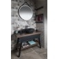 Table de lavabo TWIGA 110x72x50 cm, chêne noir mat/Rover