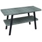 Table de lavabo TWIGA 110x72x50 cm, noir mat/Aquamarine