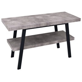 Table de lavabo TWIGA 110x72x50 cm, noir mat/Cement