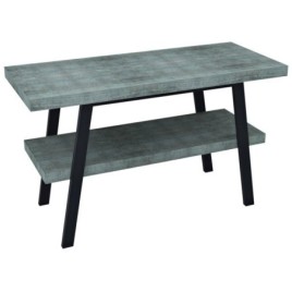 Table de lavabo TWIGA 130x72x50 cm, noir mat/Aquamarine