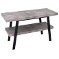 Table de lavabo TWIGA 130x72x50 cm, noir mat/Cement