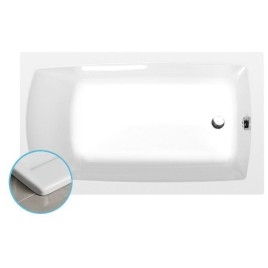 LILY SLIM Bain rectangulaire 130x70x39cm, Blanc