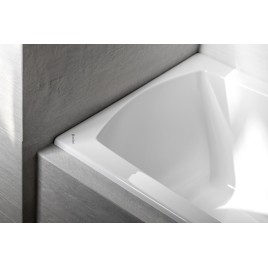 LILY SLIM Bain rectangulaire 130x70x39cm, Blanc