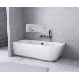 SUSSI L Cast Marble Bain de qualité 160x70x50cm, blanc