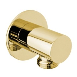 Sortie de douche, ronde, mince couverture, or
