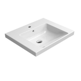 Lavabo en céramique NORM 60x50cm, blanc ExtraGlaze