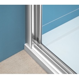 EASY screnn trois côtés 900x700mm, portes pliantes, variante L/R, verre clair
