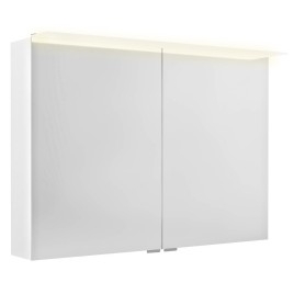 LINEX armoire miroir incl. Lumière LED, 100x70x15cm, blanc
