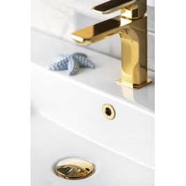 Revêtement de lavabo en métal, 30 mm, or