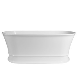 DELONIX Cast Marble Bain de qualité 170x84x61,5cm, blanc