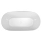 DELONIX Cast Marble Bain de qualité 170x84x61,5cm, blanc