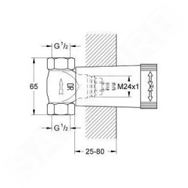 Grohe Accessoires - Soupape encastrée 29811000