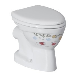 KID Pan WC pour enfants, P-trap, décor