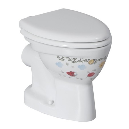 KID Pan WC pour enfants, P-trap, décor