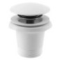 Déchets de bain 6/4", Click Clack, pour baignoires sans débordement, tapis blanc
