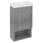 LATUS XI Vanity Unit 30x53x16,5cm, chêne argenté