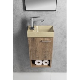 LATUS XI Vanity Unit 30x53x16,5cm, chêne argenté