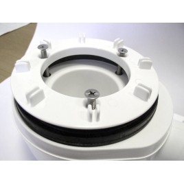 Douche Tray Low Waste, Ø 90mm, DN40, couverture mate blanche