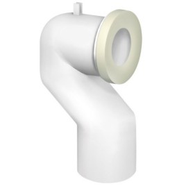 Toilet Connector dia 110mm - bend 90°, Offset, ABS/blanc