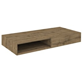 MORIAN Basin Cabinet 100x14x48cm, chêne, droite