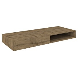 Meuble vasque MORIAN 120x14x48cm, chêne, gauche