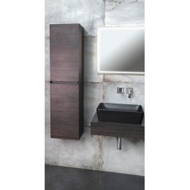 MORIAN Unité de rangement 35x140x30cm, chêne noir