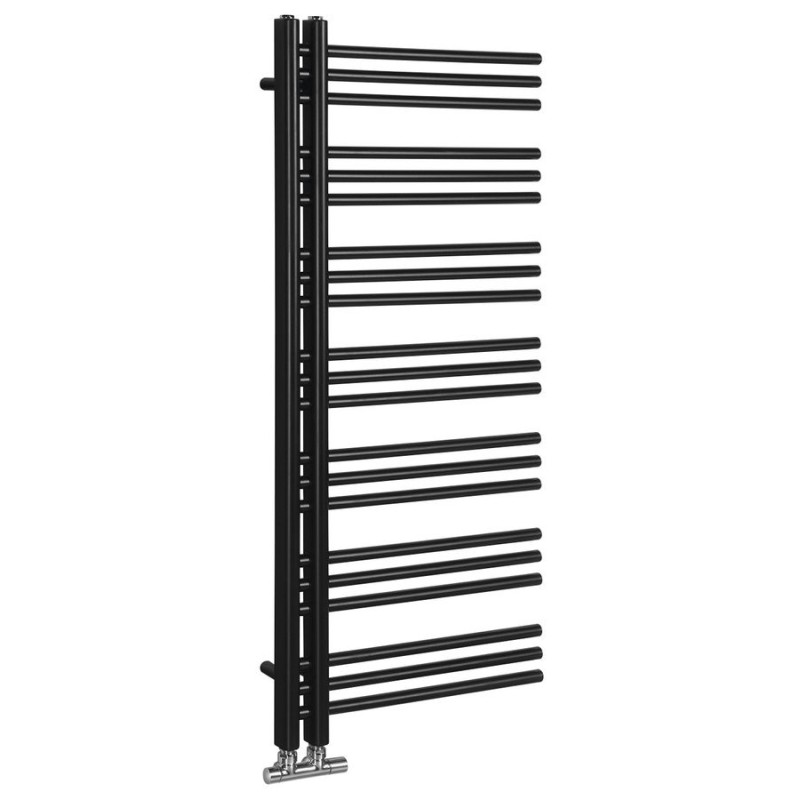 Radiateur de salle de bain DORLION 500x1200 mm, noir mat