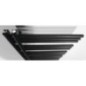Radiateur de salle de bain DORLION 500x1200 mm, noir mat